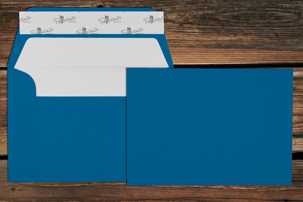 Briefhüllen mit Seidenfutter C6 114x162 mm Haftklebend Stahlblau gerippt 100 g/qm
